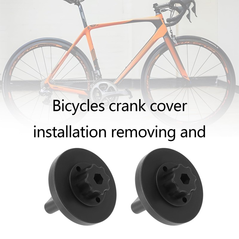 EMSea 2Pcs Crank Arm Dust Cap Bolt Install Remover Adjusting