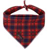 ARING PET Christmas Dog Bandana Cute Plaid Dog Bandanas, Cotton