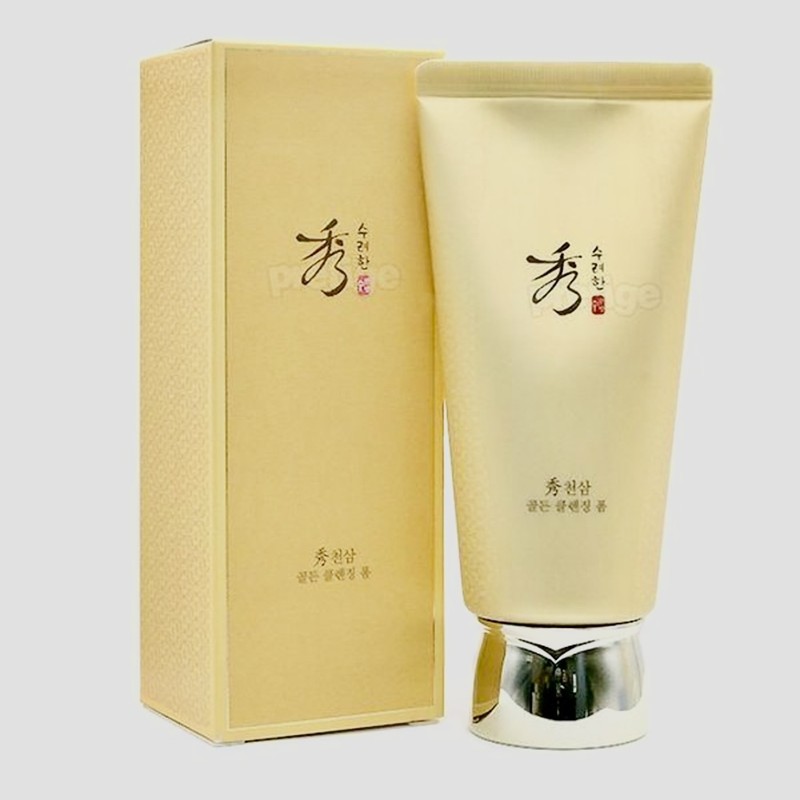 Sooryehan Cheonsam Golden Cleansing Foam 160ml / 수려한 천삼 골든