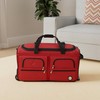 Rockland Rolling Duffel Bag, RED, 36"