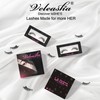 Natural Lashes Strips Wispy Eyelashes with Clear Band 2 Pairs