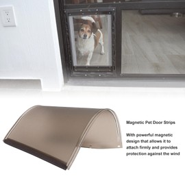 Pssopp Doggie Door Replacement Strips Plastic Strip,Dog Door Replacement Flaps House Door Strips Magnetic Plastic Strip for DIY Outdoor Dog (M)