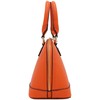Zip-Around Classic Dome Satchel (Orange)