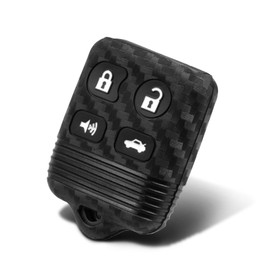 WORCAS Key Fob Cover Case Compatible with Ford 500 Crown Victoria Escape Escort Expedition Explorer TRAC Five Hundred Focus FREESTAR Freestyle Fusion GT Mustang Taurus Thunderbird 4 Button