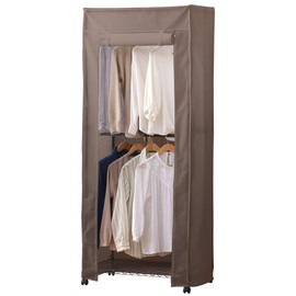 Iris Ohyama CMCT-180 Wardrobe Cover For Color Metal Rack, Brown, Width 29.5 x Depth 18.5 x Height 70.9 inches (75 x 47 x 180 cm)