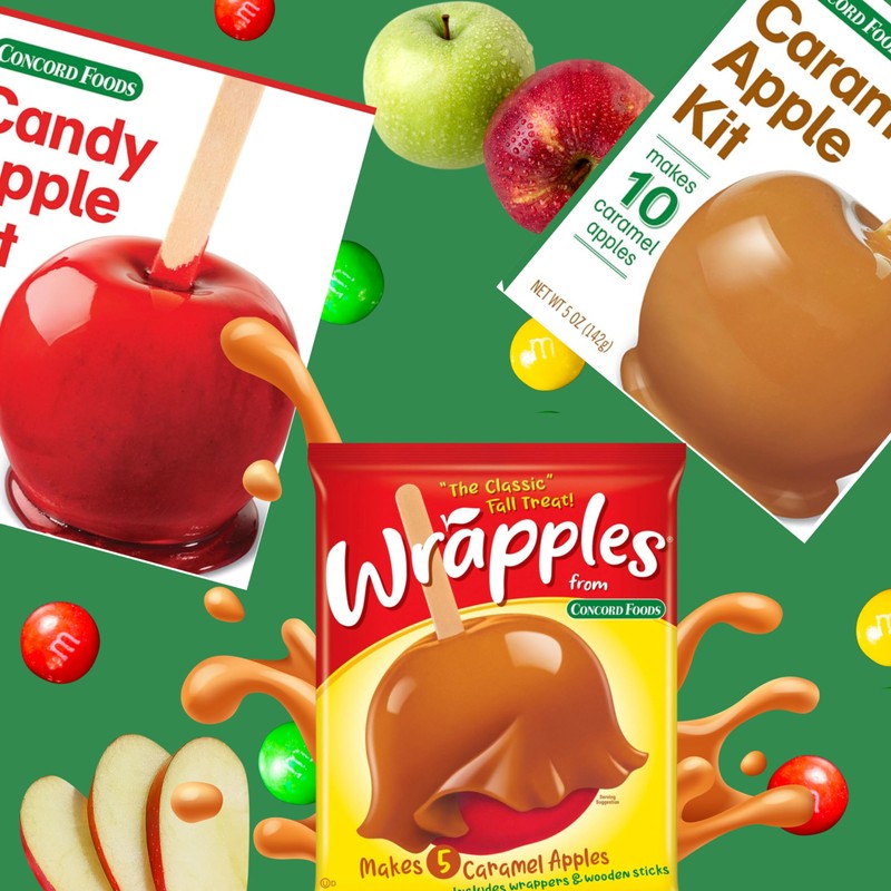 Concord Foods Candy Apple Kit Makes Traditional Red Candy Apples