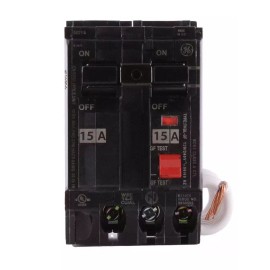 GE THQL2115GFT - GE - 15 Amp Molded Case Circuit Breaker - New