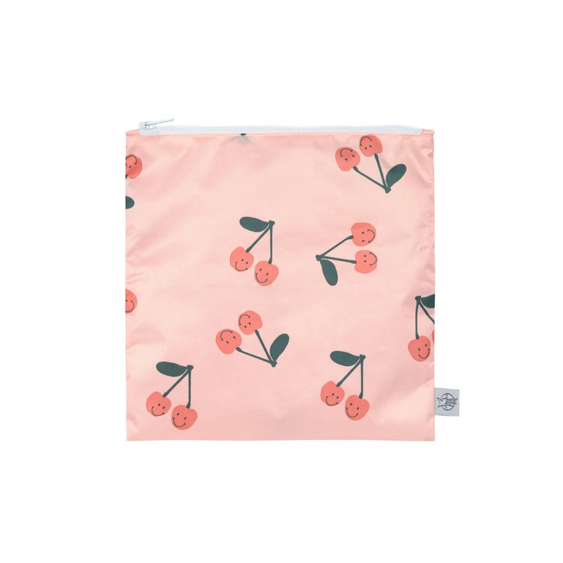 LÄSSIG Reusable Storage Bag Snack Bag 2pcs/Snack Bag Happy Fruits