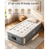 Air Mattress Twin with Built-in Pump, 18" Height, Up to