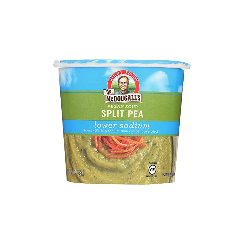 Dr. McDougall's Right Foods Vegan Split Pea Soup, Lower Sodium,