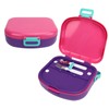 Bento Lunch Box ABS Separate Compartments with Buckle Handle Leakage