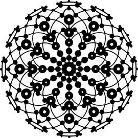 Marabu 30 x 30 cm Stencil Lace Rosette