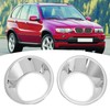 2pcs Car Front Fog Light Lamp Cover Trim Ring ABS