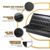 4x12 Floor Register and Vent Deflector Combo, Solid Steel 2-in-1
