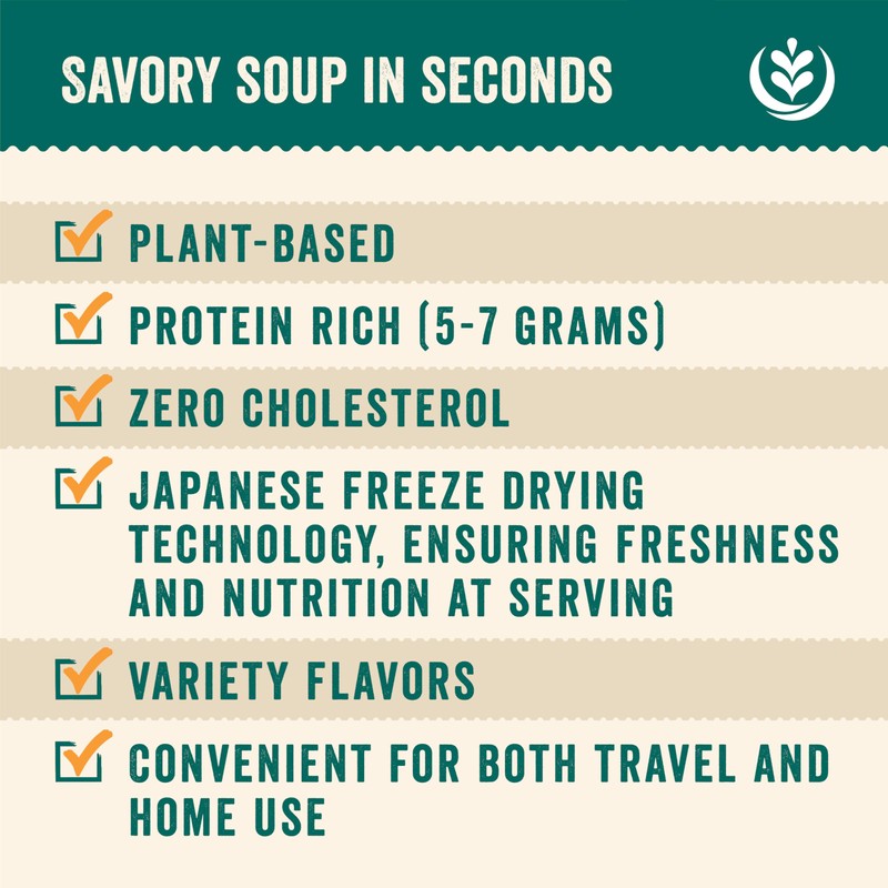 Space Soup – Instant Soup, 26g Packets, 4-Pack, Plant-Based &
