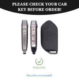 OFF WE GO for Kia Key fob Cover, Soft TPU Car Key Fob Case Protector Compatible with Kia Telluride 2023/2024 5 Buttons Smart Key Holder (Gold Green)