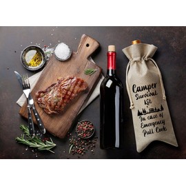 Doreen's Boutique Camper Survival Kit Wine Bag, Gift for Camping, Friend, Sister, Cousins – 1 Pc(A013)