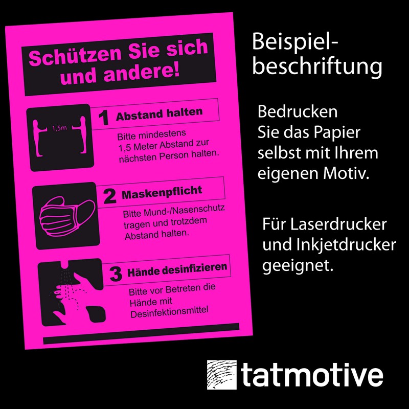 Neon Pink (100 pcs) Hot Light Emitting Paper Paper in