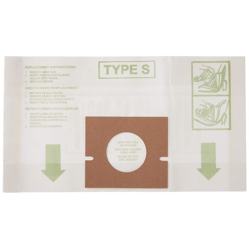 Hoover 4010064S Type S Bag (3-Pack) , Green