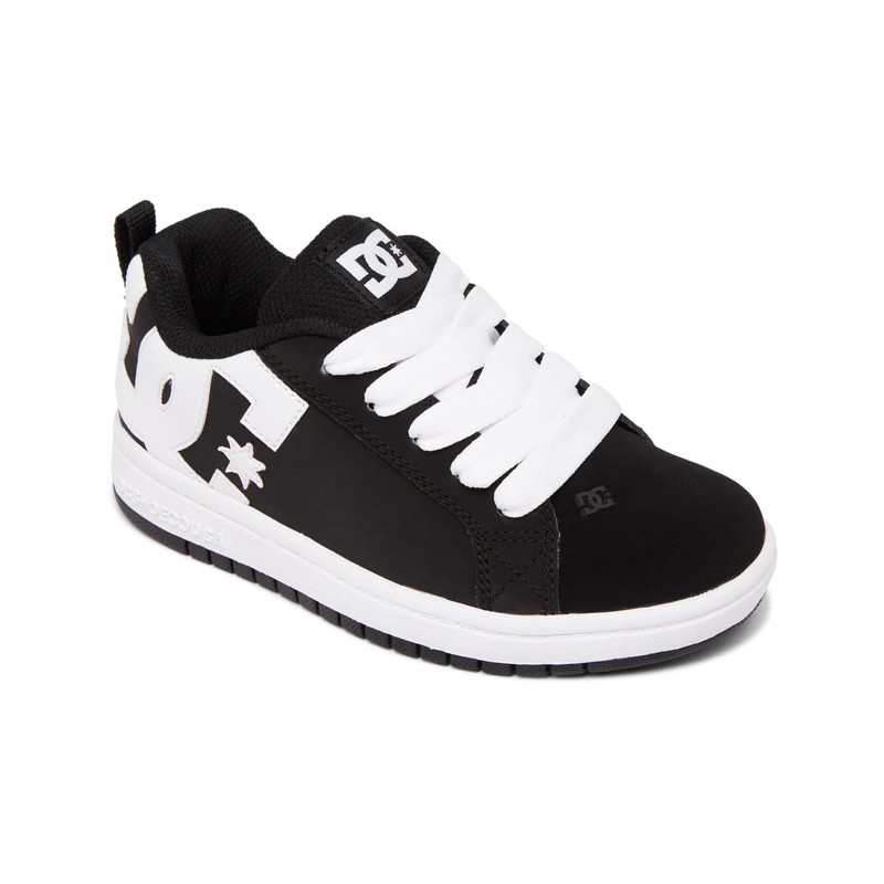 DC Shoes ADBS100207 Bambino Scarpa da Skate, Black/White, 34 EU