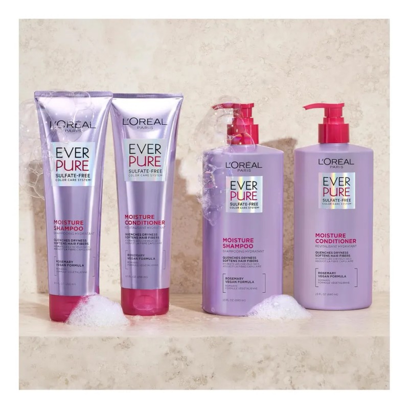 Loreal Paris Juego De Champú Y Acondicionador Sin Sulfato