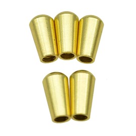 Dopro 5pcs USA Threaded SAE 8-32 Metal Guitar 3 Way Toggle Switch Tip Switch Knob Switch Cap for USA Les Paul/Switchcraft Switch Gold