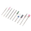 10 Pcs Nails Drill Bit Set Portable Remove Polishing Nail