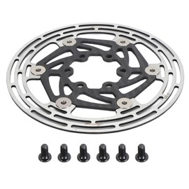 Bike Brake Disc Rotor Heat Dissipation Lightweight Carbon Fiber Steel with 6 Bolts Floating Disc Brake Rotor for Mountain Bike Road Bike