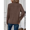 EVALESS Womens Trendy Long Sleeve Crewneck Cable Knit Dressy Casual