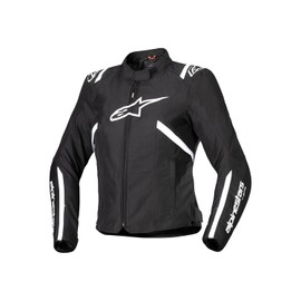 Alpinestars Stella T-SPS V2 Women's Waterproof Motorcycle Textile Jacket, Black/White, S