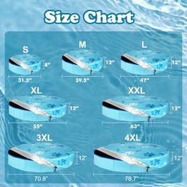 Rypet Pet Pool Cover Foldable Round Dog Swimming Pool Covers Kiddie Pool Cover,Leak Proof Washable Kiddies Pet Small Paddling Bath Accessories for Dog Kiddie Pool Bathing Tub（Blue）