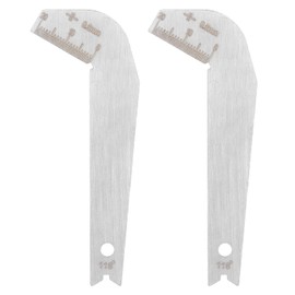 Walfront 2Pcs Drill Bit Angle Gauge 118 Degree Metal Blade Measurement Sharpener Inspection Tool 0-0.8in Grinding Center Gauge, Gauges