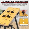 Auto Dynasty Adjustable Folding Workbench with Built-in Ruler & Protractor,