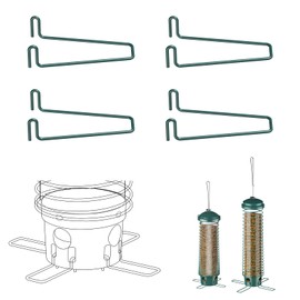 LCSEVEN Metal Feeding Ports Stands for Bird Feeder 4-Pack, Standing Perches for Feeders, Compatible With LCSEVEN Feeders