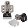 2Pcs Set Folded Hinge Cabinet Connectors for Cupboard Wardrobe Door
