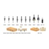Amana Tool AMS-623 3-Pc Carbide Tipped Countersink Set Round Shank