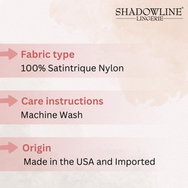 Shadowline Women’s Long Lace Nightgown 53” Length Gown Elegant Sleepwear