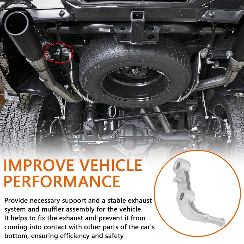 Rear Left Exhaust Bracket Muffler Support, Compatible with Ram 1500