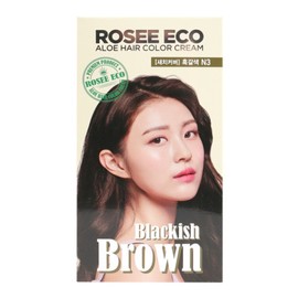 Rose Eco Aloe Hair Color Cream N3 Dark Brown / 로제 에코 알로에 헤어 칼라 크림 N3 흑갈색