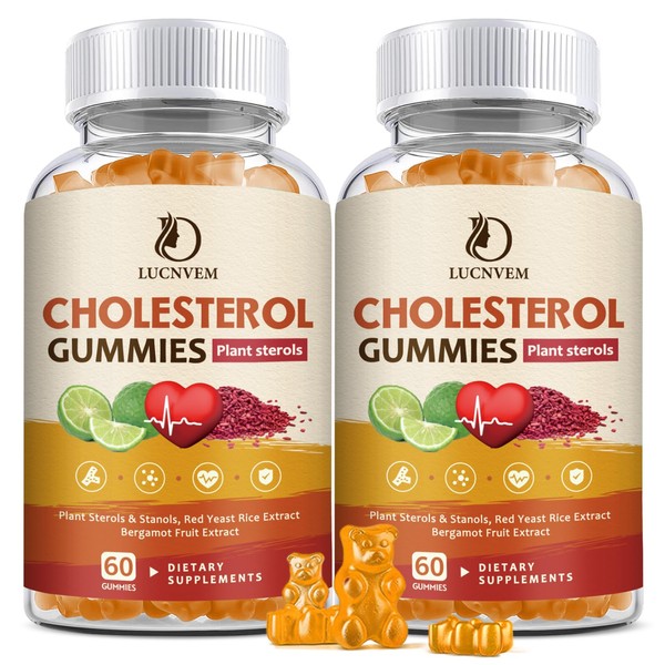 (2 Pack) Cholesterol Supplements Gummies for Cholesterol Healthy, Plant Sterols