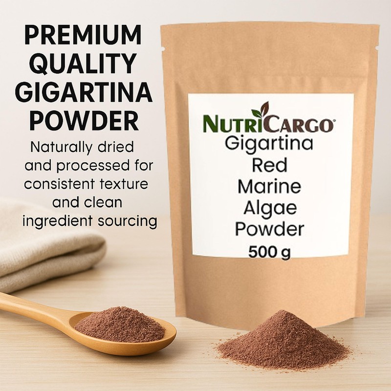 NutriCargo Gigartina Red Marine Algae Powder 500g – Seaweed Powder