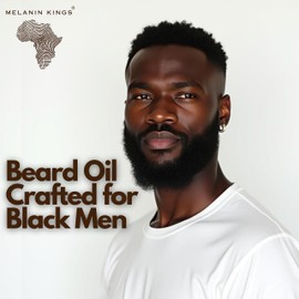 Melanin Kings Beard Oil for Black Men - Specialized formula for Black Men - With ancient African Ingredients - 100% Natural Ingredients - 2fl. Oz. - Kenyan Sandalwood Scent