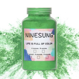 Ninesung Powder Coating Powder | Powder Coat Perfect for Metal Surfaces | Car Paint | Building Materials | Powder Paint for Steel Structures, Factories, Buildings, Playgrounds, Gardens (Grass Green, 16 oz)