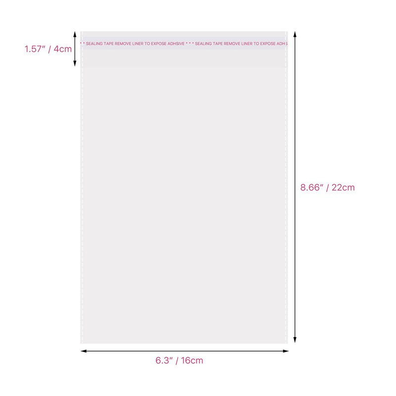 TORISING Magazine Protectors Clear Plastic Magazine Sleeves 80PCS 6.3 X