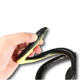 ENN LLC Snake Toy Realistic Fake Snake 52.4 inches (133 cm) Black Snake Prank Prank Skulty Goods Scary