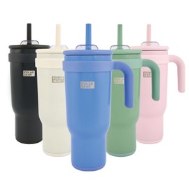 Polar Gear Stainless Steel Water Bottle with Straw - 1.1L Double Wall Insulated Tumbler with Straw and Lid - BPA- Free Leakproof Water Flask - Drinks Bottle Keeps Drinks Hot or Cold for Hours