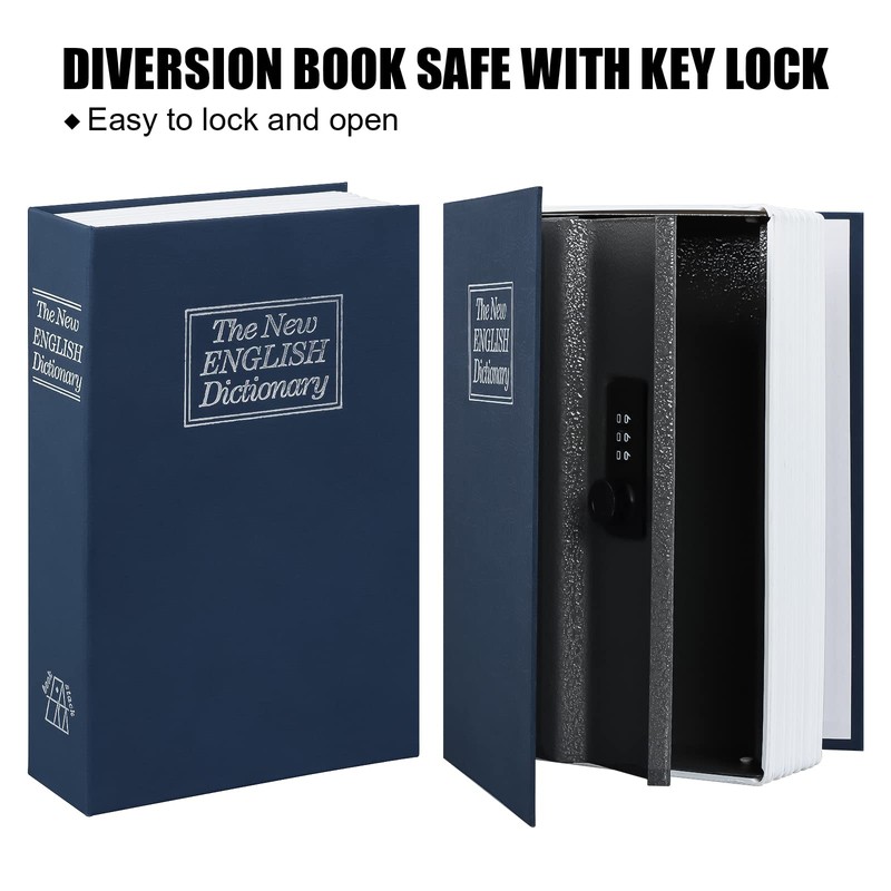 KYODOLED Diversion Book Safe with Combination Lock, Safe Secret Hidden