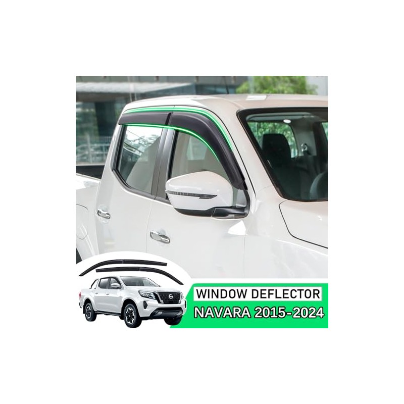 Wind and Rain Deflector for Nissan Navara 2015-2024 NP300 D23