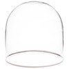 Plymor 4" x 4" Glass Display Dome Cloche with Silver