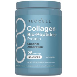 NeoCell Collagen Bio-Peptides Powder | 10oz | Super Hair, Skin, and Nails | Superior Absorption | Grassfed Protein Supplement | Advanced with 18 Essential Amino Acids |